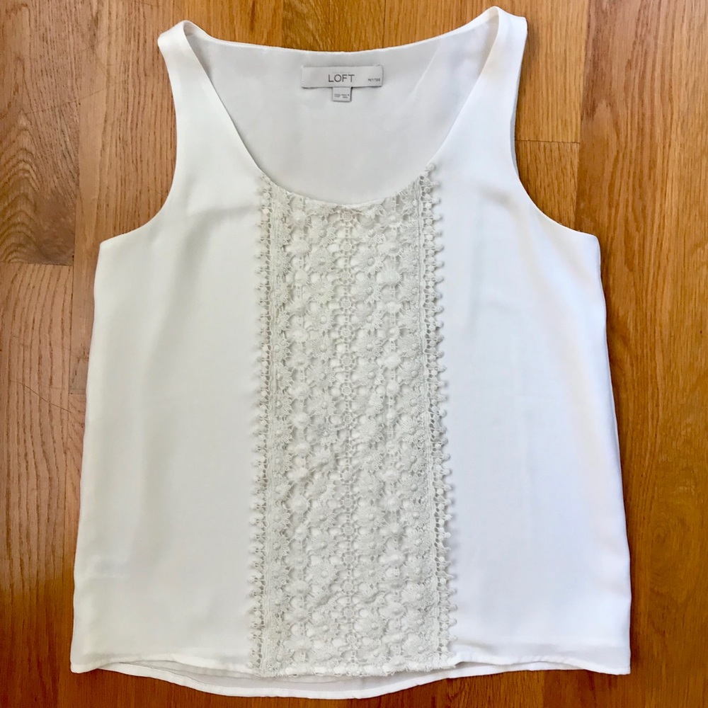 LOFT Lace Detail Top